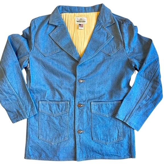 Left field NYC denim blazer jacket